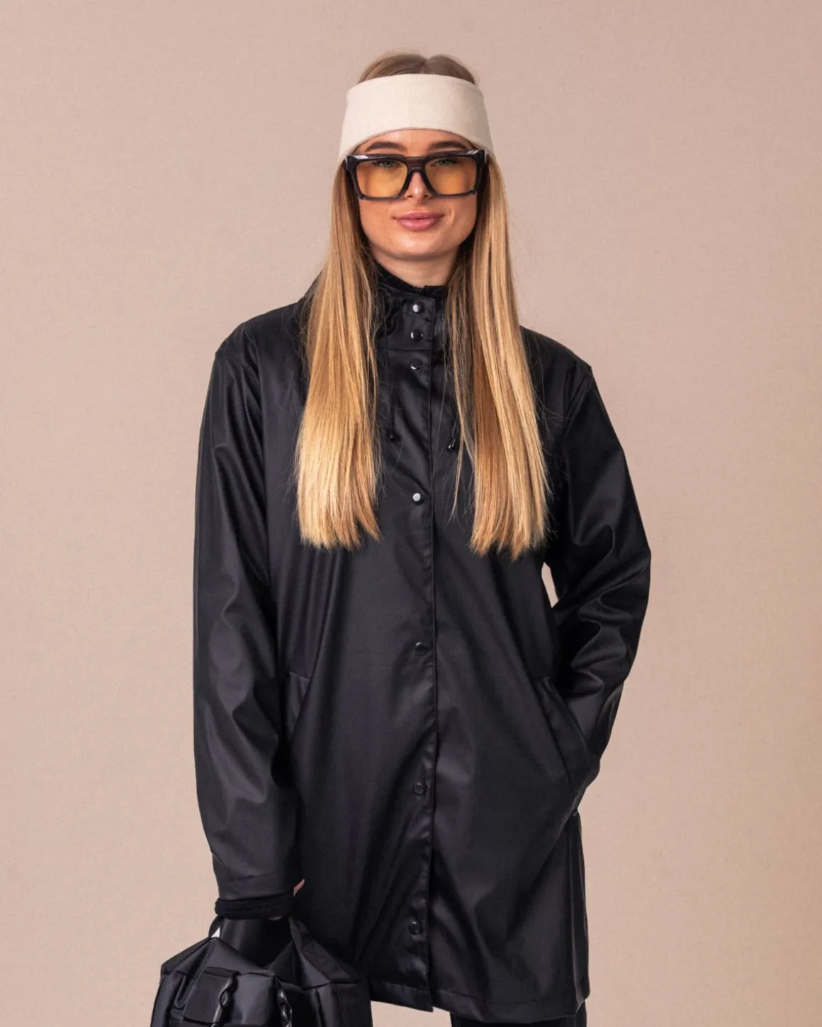 Pour Rain Coat Unisex Black