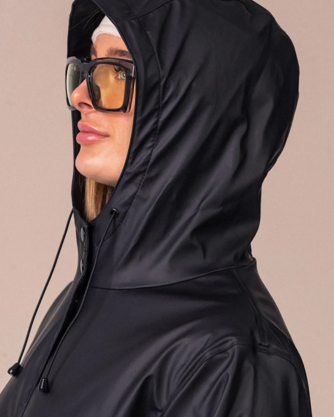 Pour Rain Coat Unisex Black