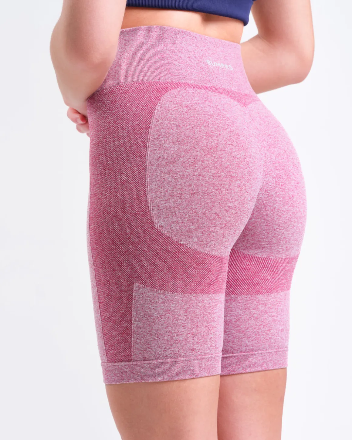 Power Up! Biker Shorts Pink Vivacious Marl