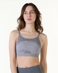 Power Up! Bra Dark Green Melange