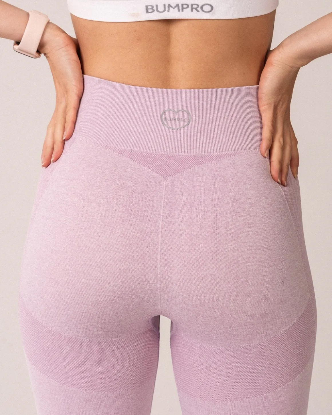 Power Up Bra White + Tights Purple SET