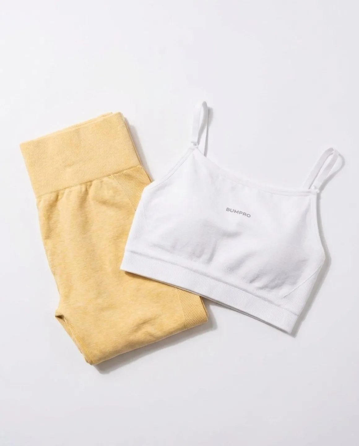 Power Up! Bra White + Tights Yellow SET