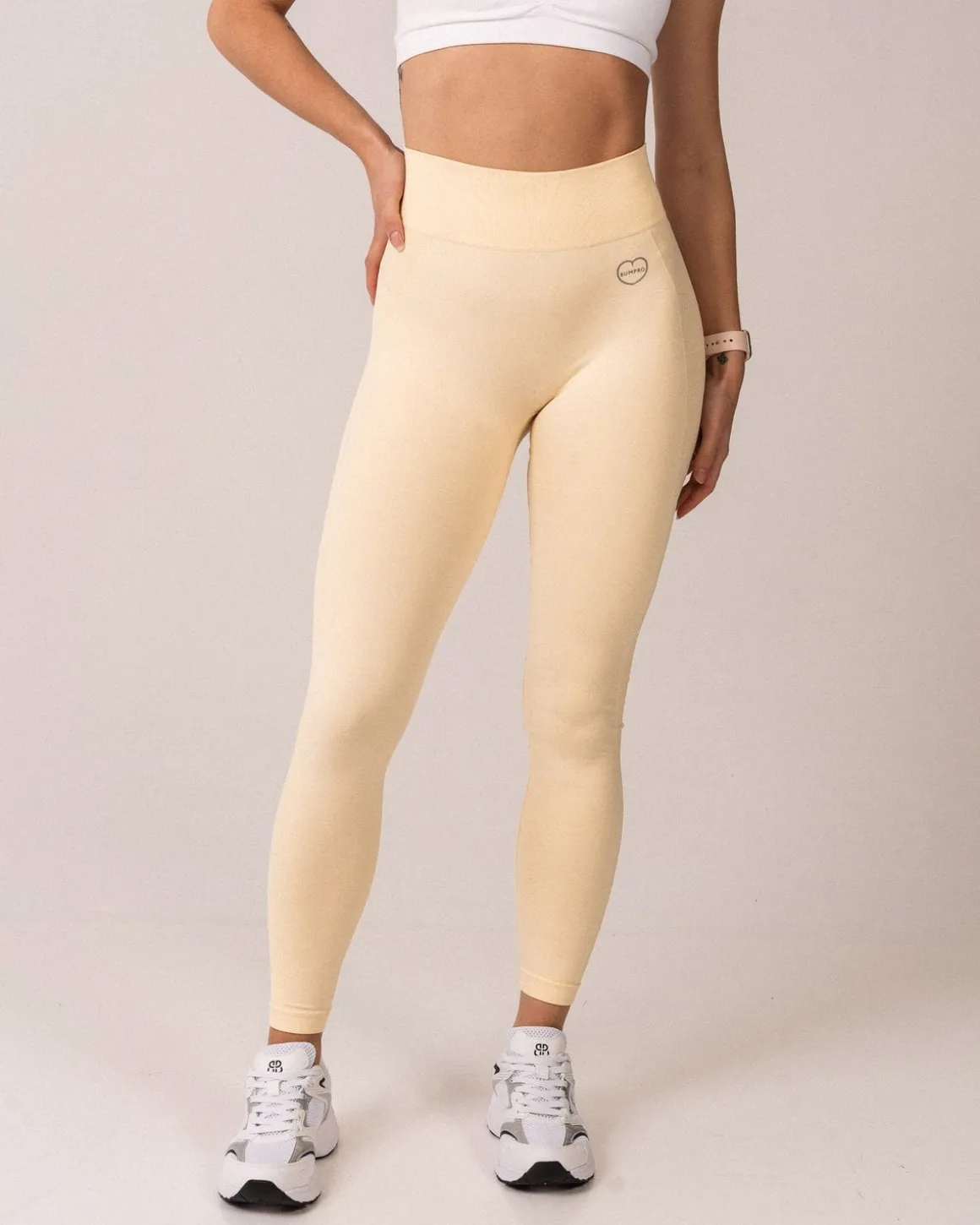 Power Up! Bra White + Tights Yellow SET