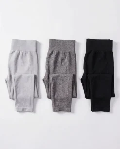 Power Up! Tights Black+Grey 3-PACK