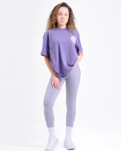 Power Up! Tights Lilac Heron Marl