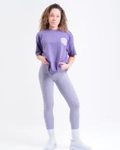 Power Up! Tights Lilac Heron Marl