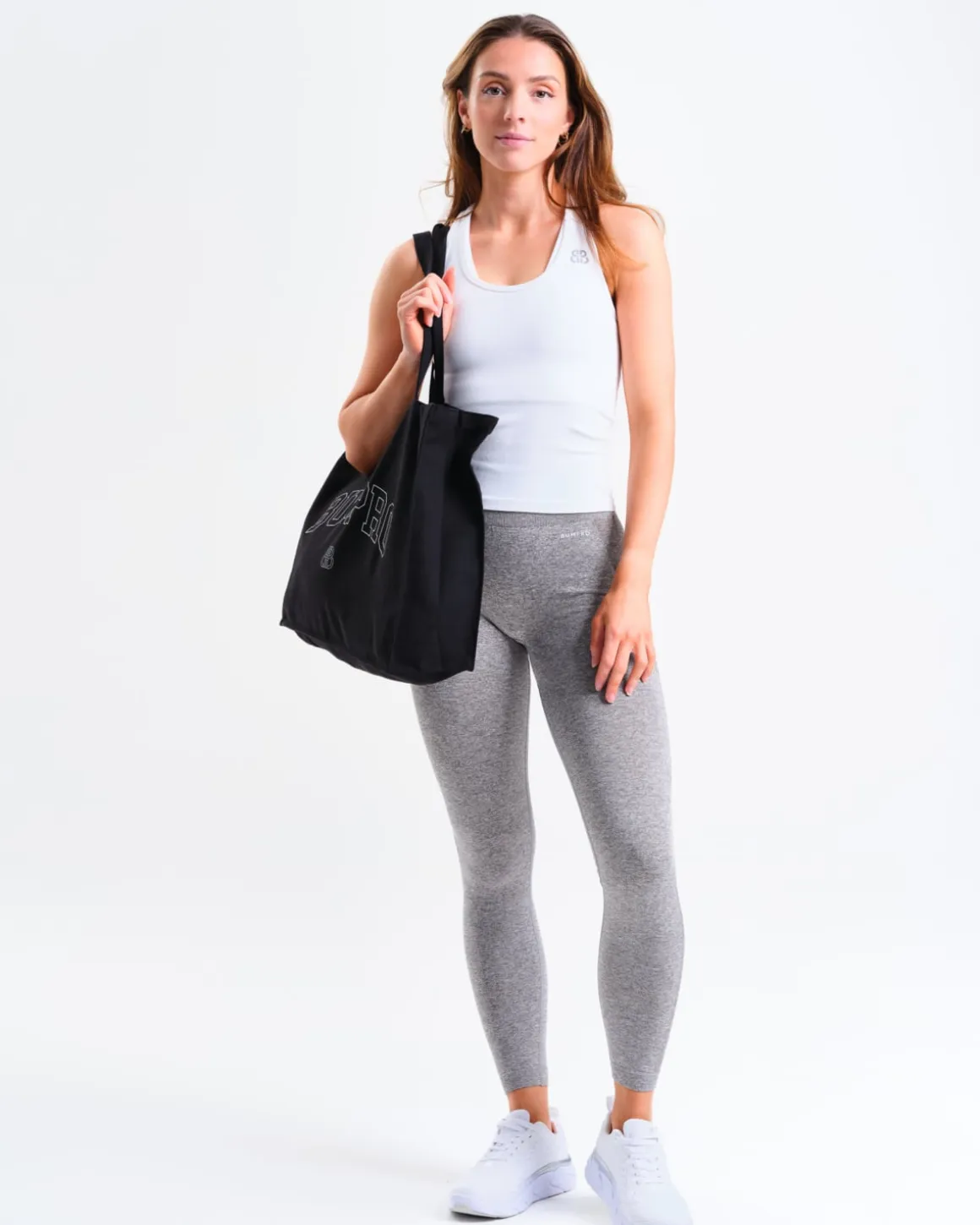 Power Up! Tights Mid Grey Marl