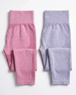 Power Up! Tights Pink + Lilac 2-PACK