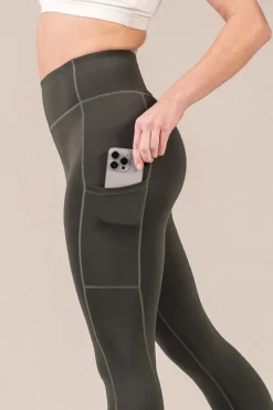Primary Pocket Tights 7/8 Green Forest