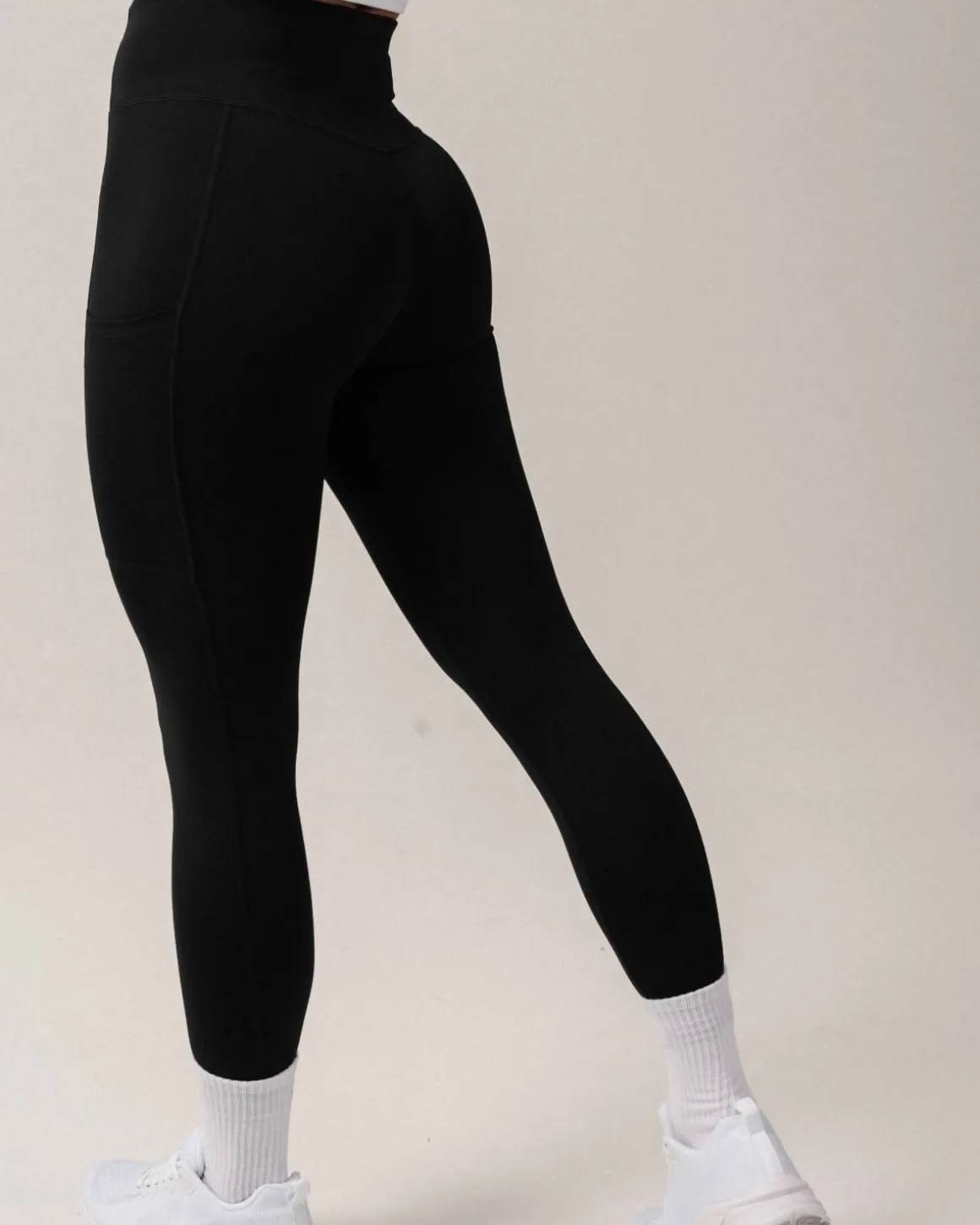 Primary Pocket Tights Tall Black