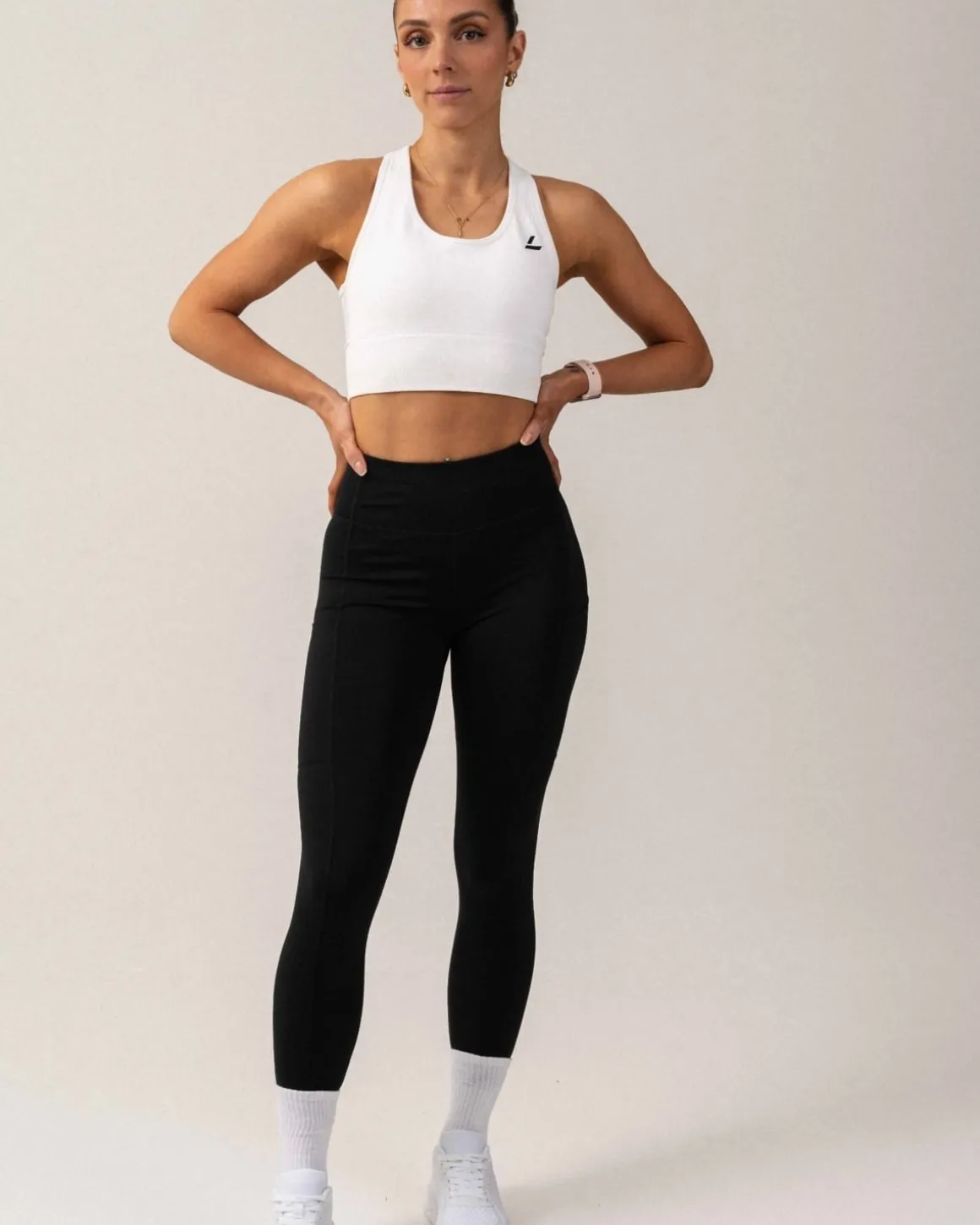 Primary Pocket Tights Tall Black