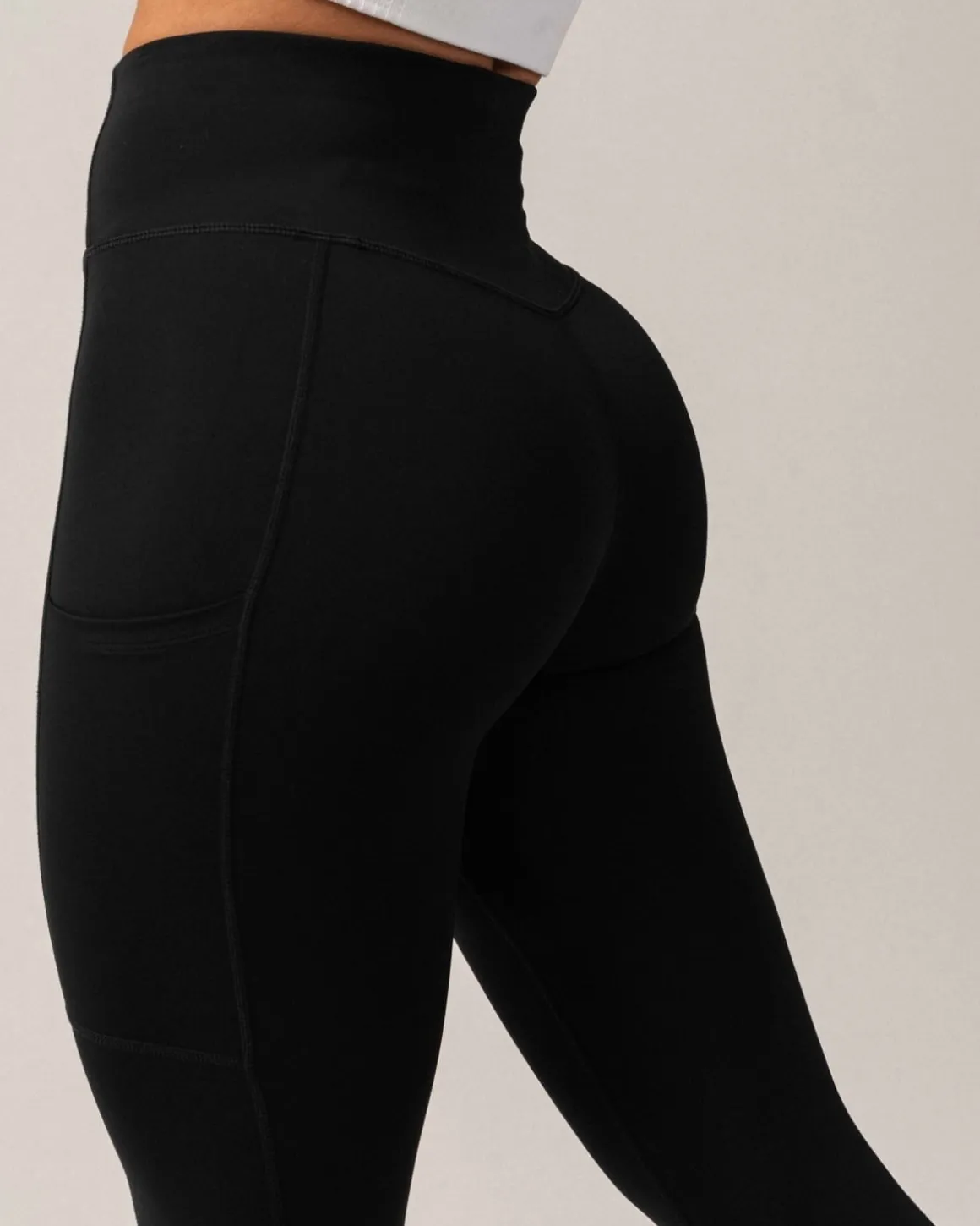 Primary Pocket Tights Tall Black