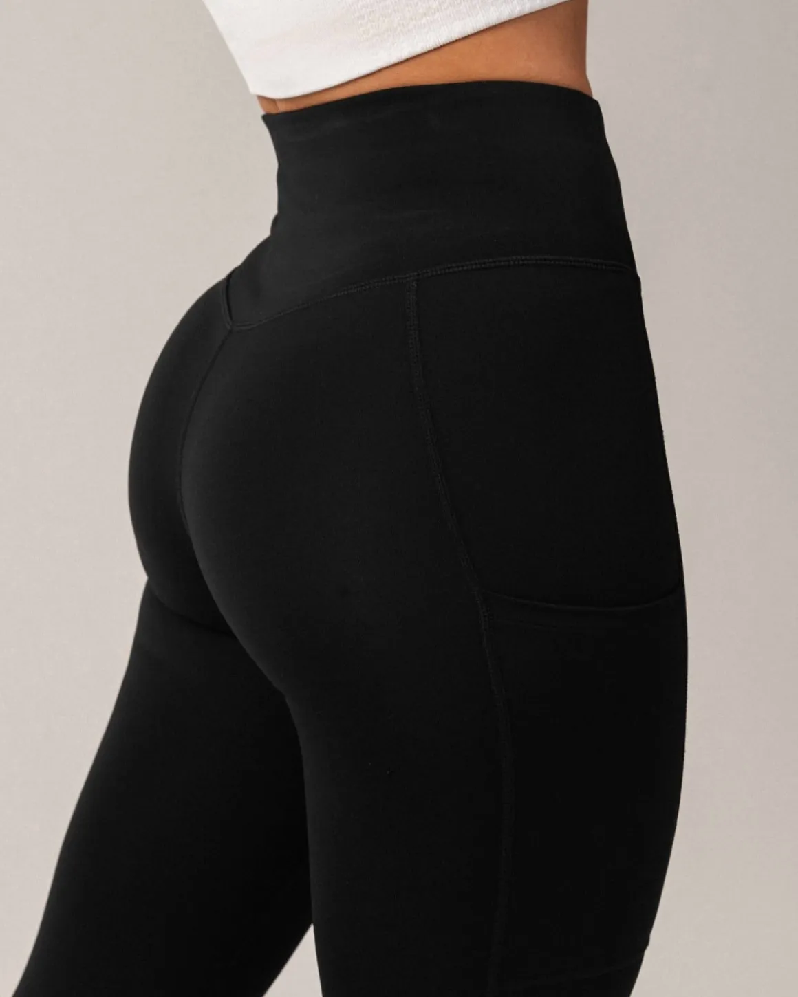 Primary Pocket Tights Tall Black