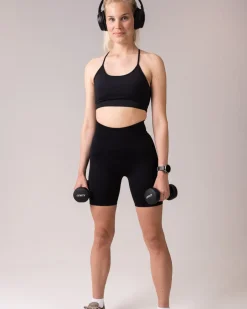 Primary Strappy Bra Black