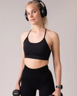 Primary Strappy Bra Black