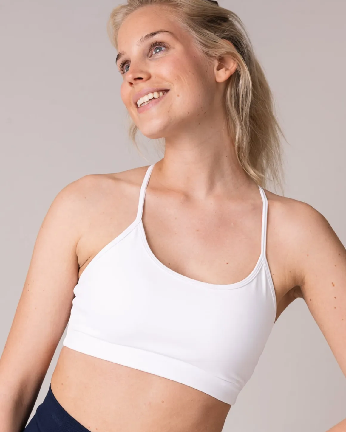 Primary Strappy Bra White