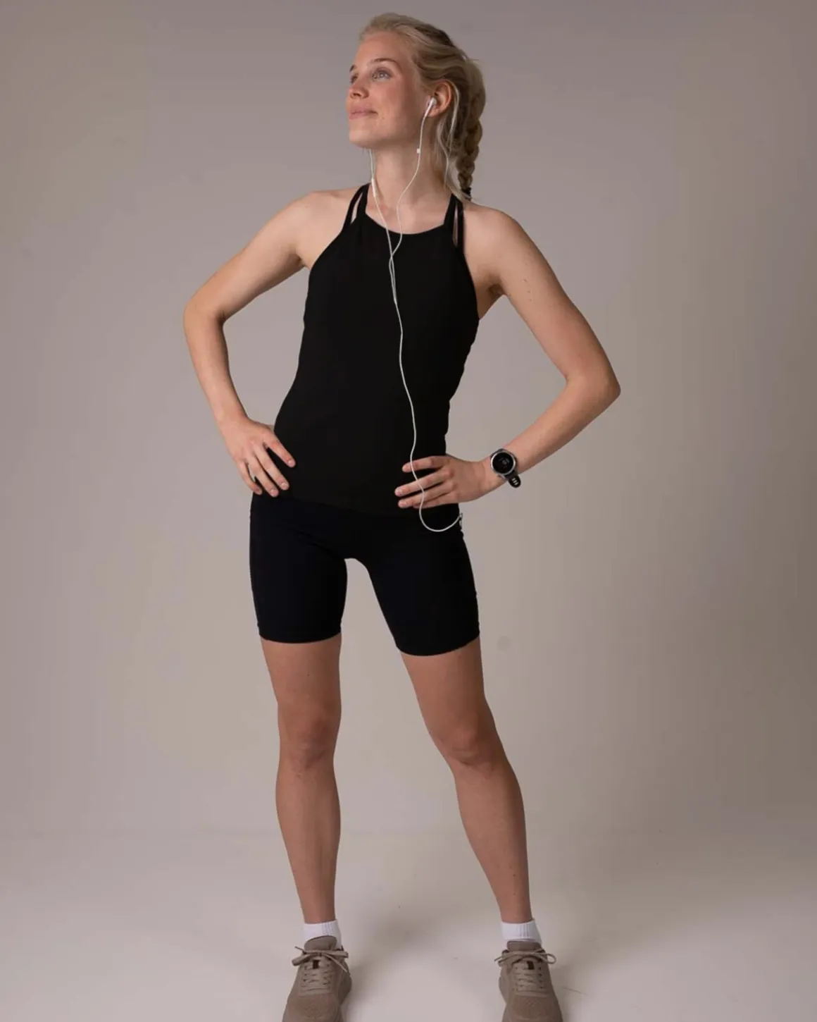 Primary Strap Tank Black