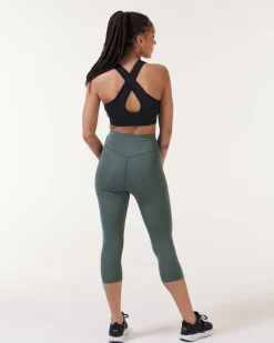 Primary Tights 3/4 Green Forest
