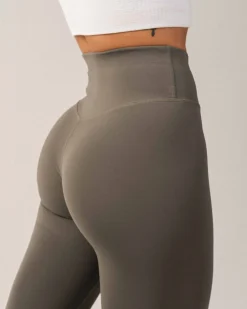 Primary Tights Green Smokey