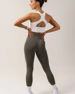 Primary Tights Green Smokey