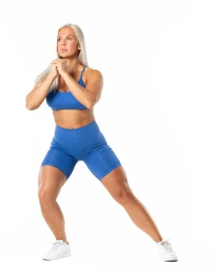 Prime Scrunch Shorts Cobalt
