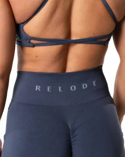 Prime Scrunch Shorts Dusty Blue