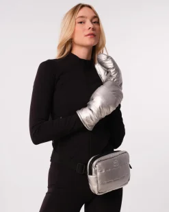 Puffer Bag + Gloves Silver