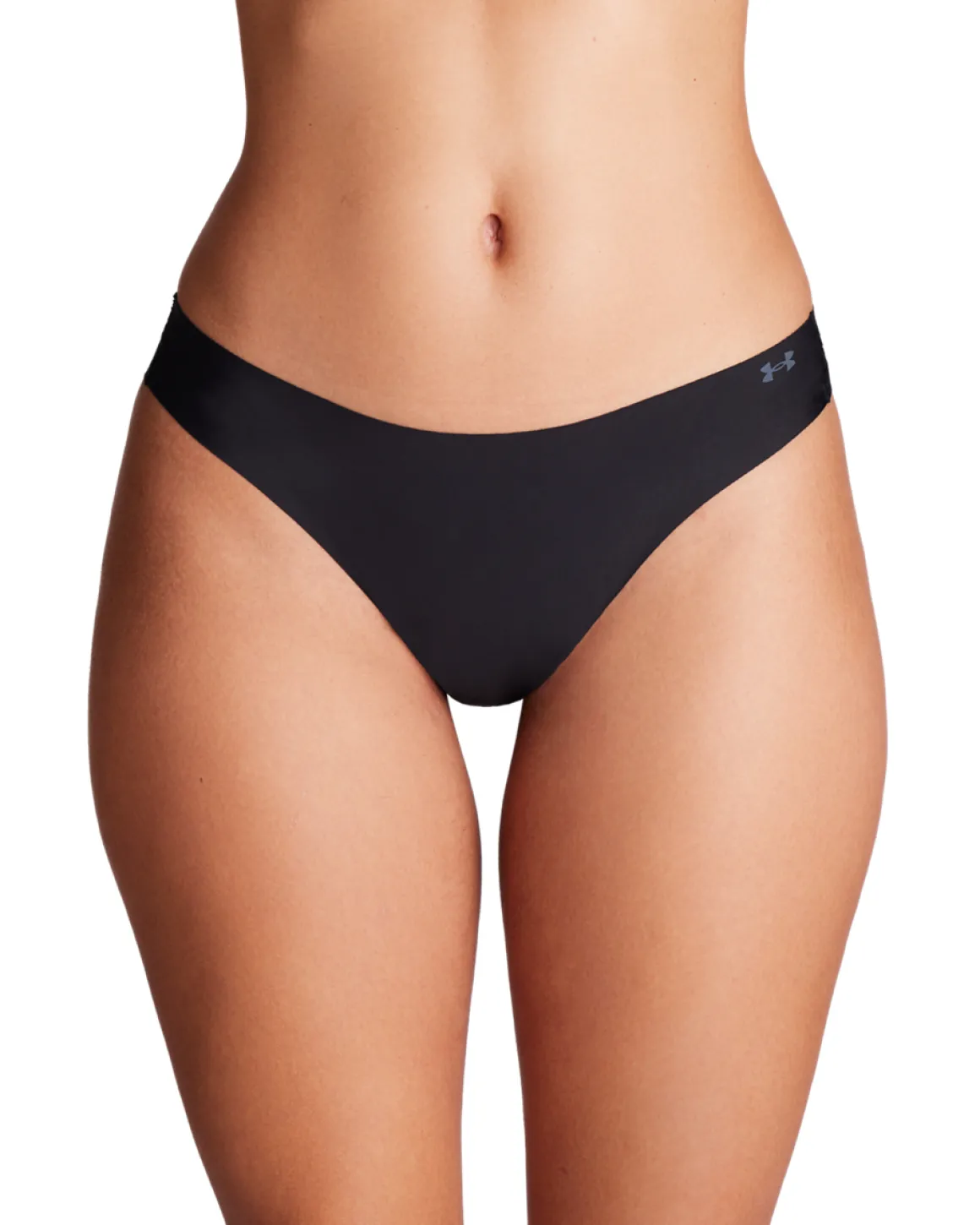 Pure Stretch No Show Thong Black 9-PACK