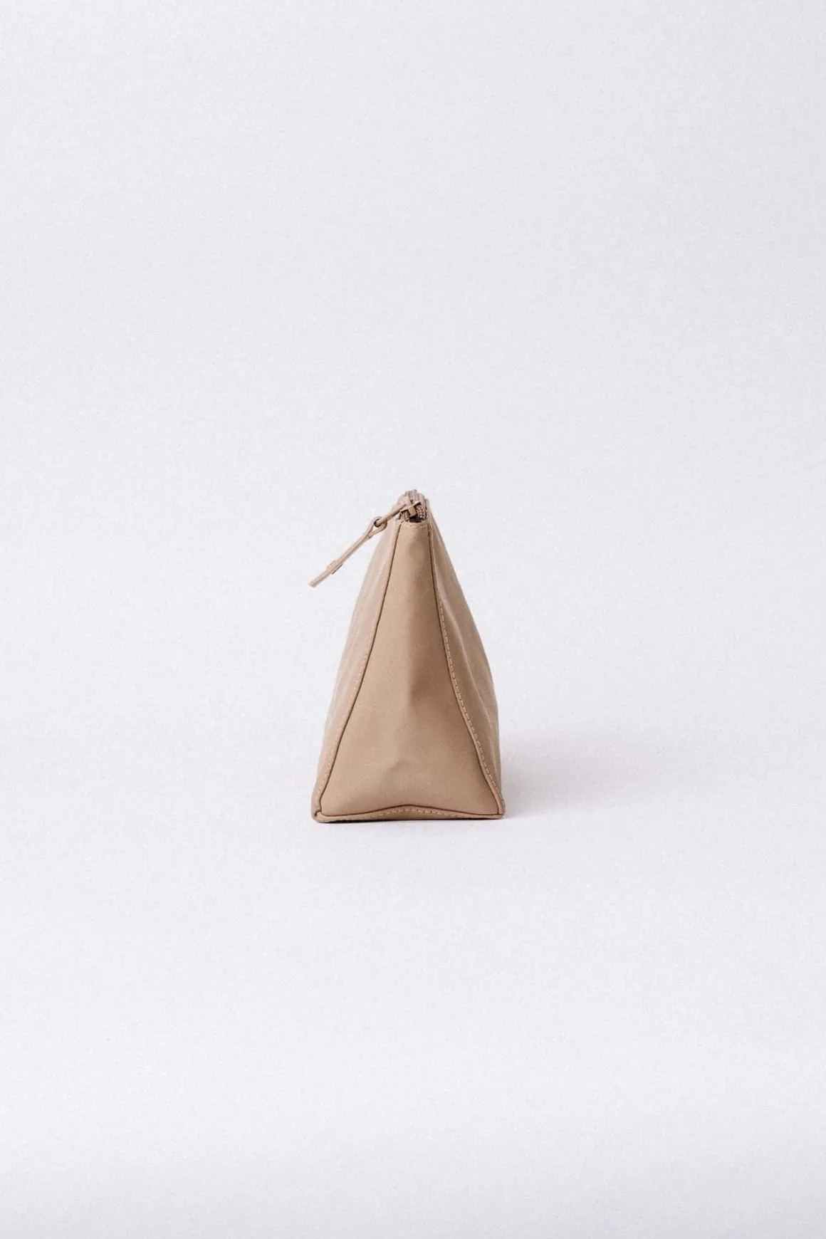 PU Tote Bag + Toiletery Bag Beige