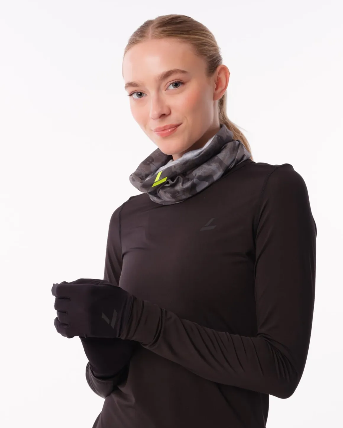 Reflective Running Gloves Black/Reflective