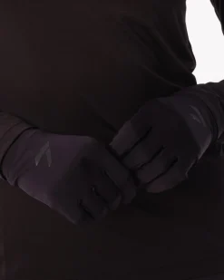 Reflective Running Gloves Black/Reflective
