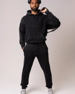 Relaxed Hoodie M Black Washed