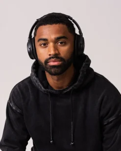 Relaxed Hoodie M Black Washed