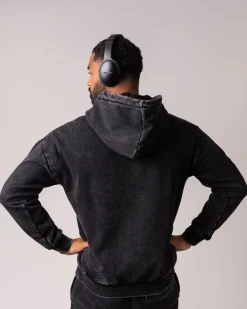Relaxed Hoodie M Black Washed