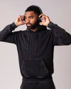 Relaxed Hoodie M Black Washed