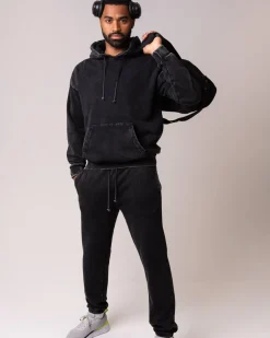 Relaxed Hoodie M Black Washed