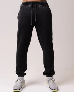 Relaxed Hoodie + Sweatpants Black Washed SET