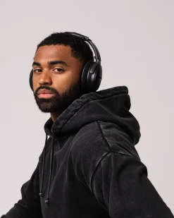 Relaxed Hoodie + Sweatpants Black Washed SET