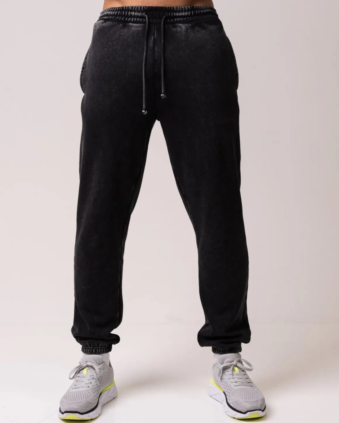 Relaxed Hoodie + Sweatpants Black Washed SET