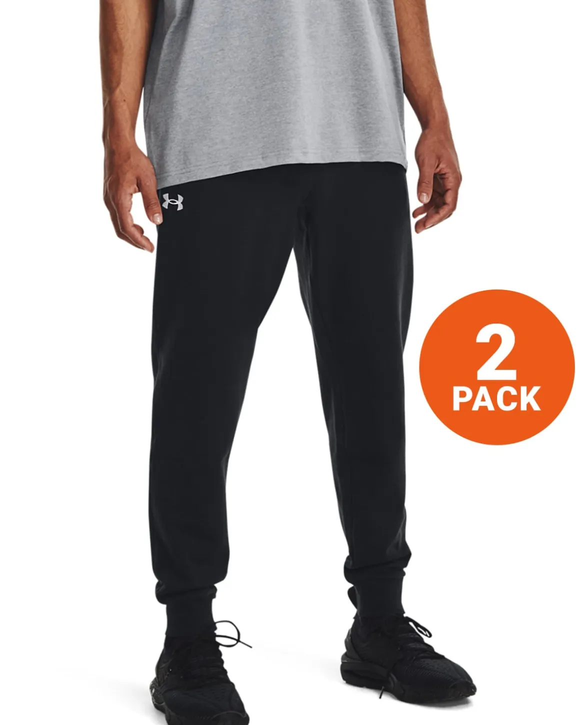 Rival Fleece Joggers Black 2-PACK