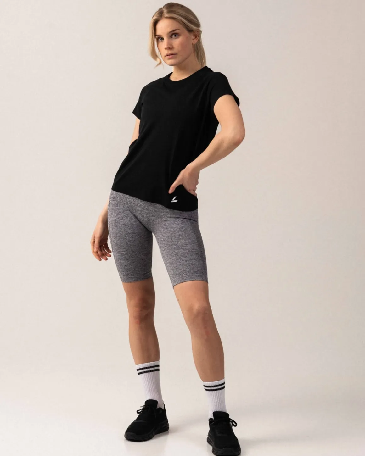 Routine Seamless Pocket Shorts Grey Shark Marl