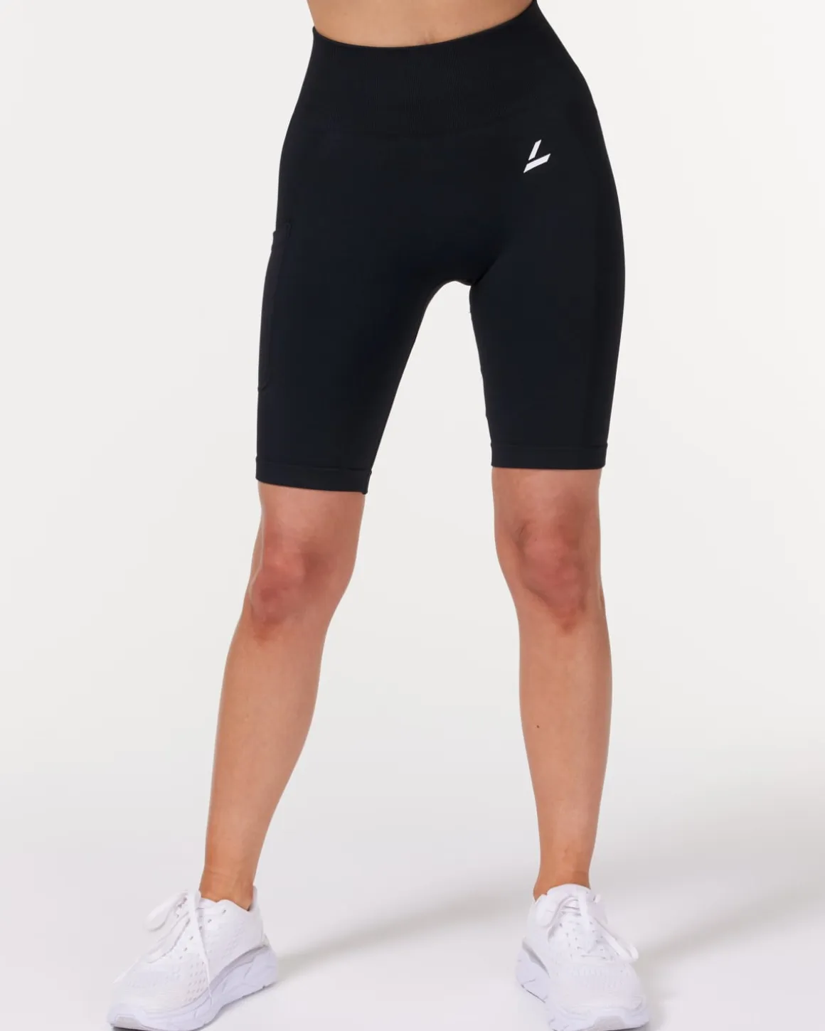 Routine Seamless Pocket Shorts Black Marl
