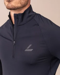 Run Half Zip M Black