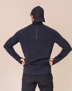 Run Half Zip M Black