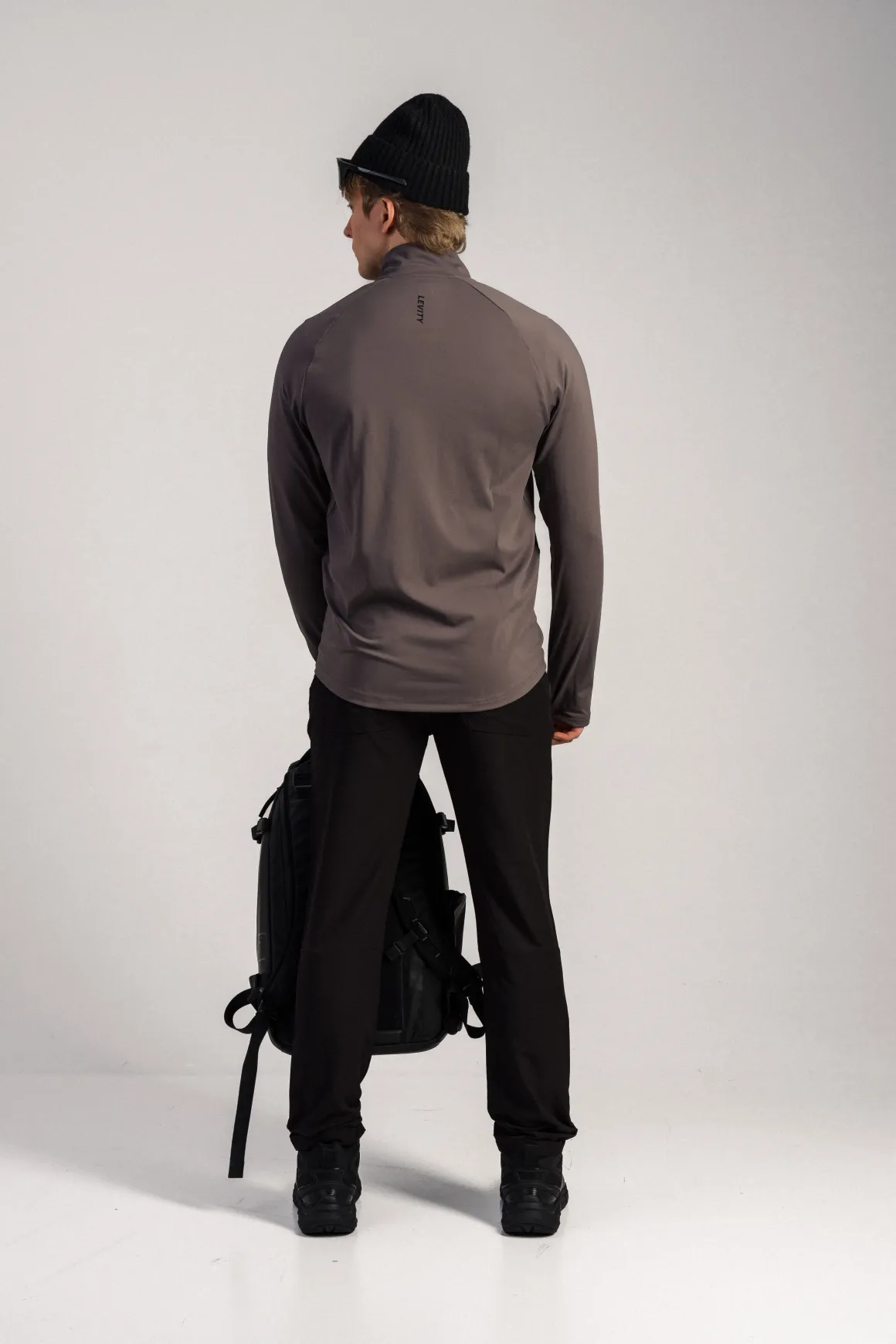 Run Half Zip M Grey Granite
