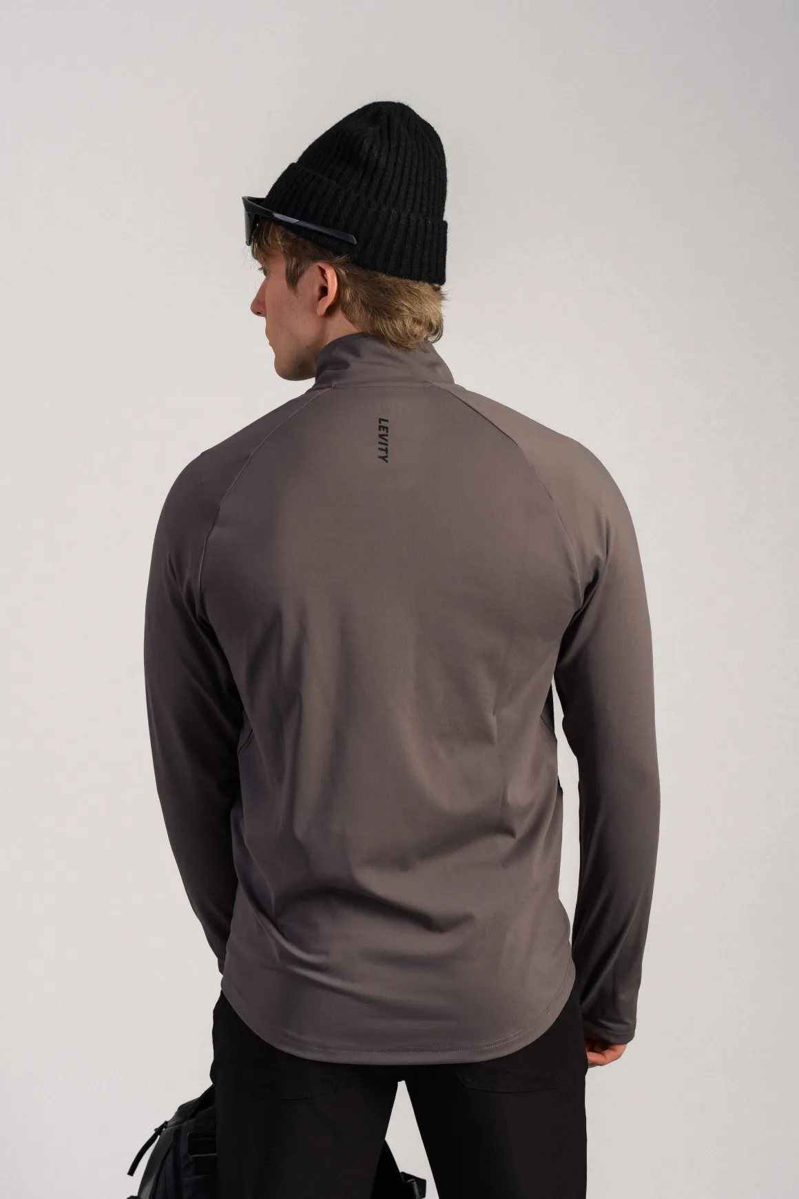 Run Half Zip M Grey Granite