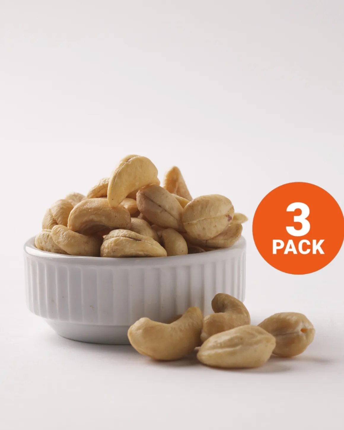 Salte/Ristede Cashewnøtter 3x500g