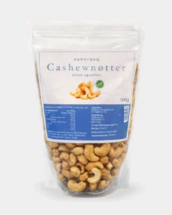 Salte/Ristede Cashewnøtter 2x500g