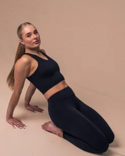 Second-Skin Crop Top Black