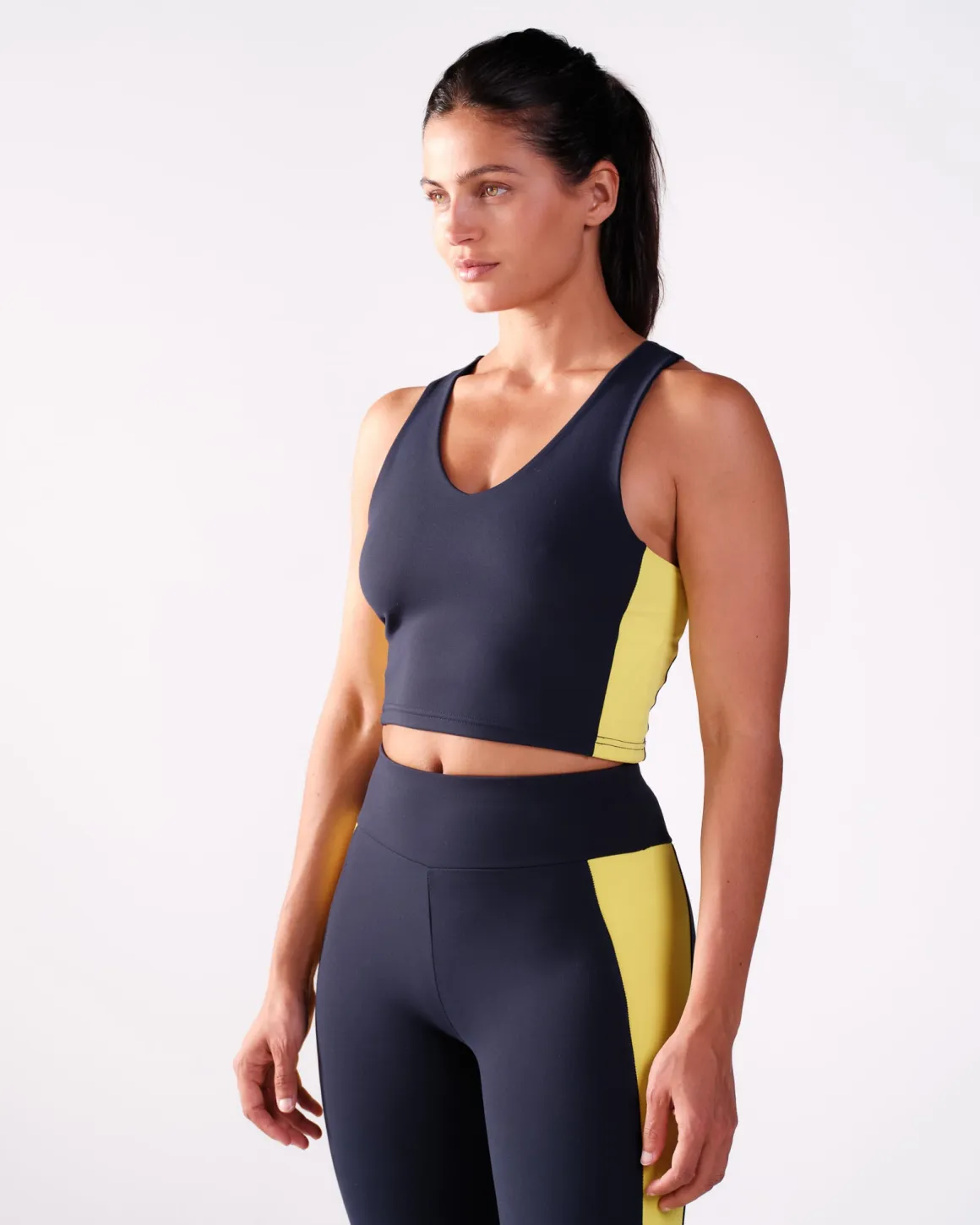 Second-Skin Crop Top Navy